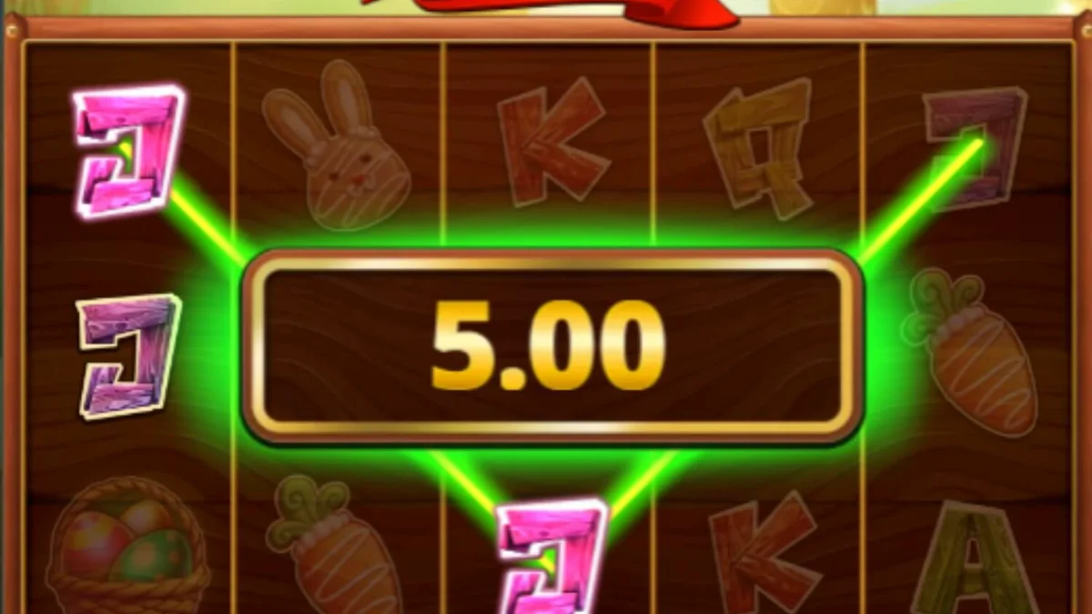Tampilan visual slot Golden Egg Hunt dengan tema musim semi yang ceria